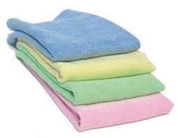 Lavette microfibre tissée 40x40 cm - bleu